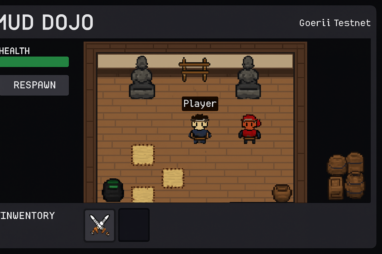 MUD Dojo game deployed on Goerli or Starknet testnet